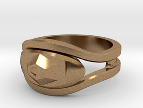 The Eye Ring in Natural Brass