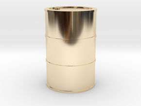 Oil Barrel 1/45 in 14K Yellow Gold