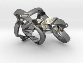 Wrap O-round Weave Five (WOW5) in Polished Silver (Interlocking Parts)