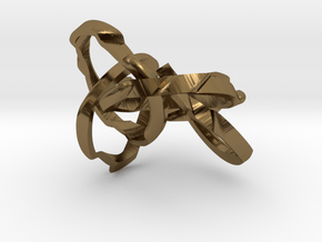 WOW5 Puzzle Ring in Polished Bronze (Interlocking Parts): 6 / 51.5