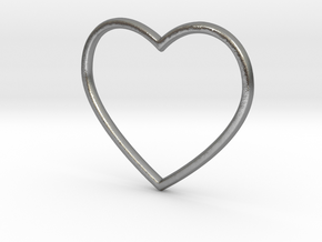 Heart in Natural Silver