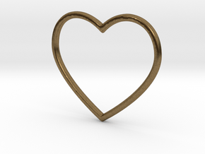 Heart in Natural Bronze