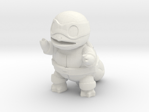 Ninja Squirtle, Mikey in White Natural Versatile Plastic