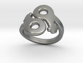 Saffo Ring 14 – Italian Size 14 in Natural Silver