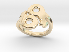 Saffo Ring 14 – Italian Size 14 in 14K Yellow Gold