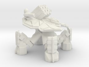 Quad Mech With Missiles in White Natural Versatile Plastic