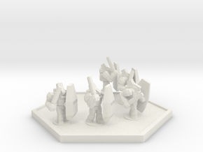 UWN Peacekeeper Riot Control Squad (Hex) in White Natural Versatile Plastic