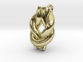 Knot Of Hercules Earring in 18k Gold Plated Brass