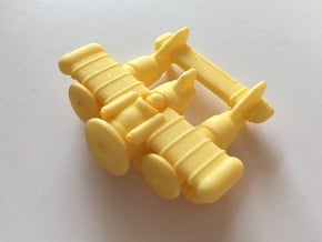 Rhino Fighter Plane in Yellow Processed Versatile Plastic