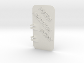 Make America Great iPhone 6S Tough Case Cover in White Natural Versatile Plastic