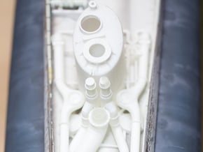 1/72 Type VIIc inner conning tower parts. in Smooth Fine Detail Plastic