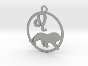  Leo Zodiac Pendant in Aluminum