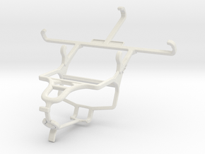 Controller mount for PS4 & Panasonic T50 in White Natural Versatile Plastic
