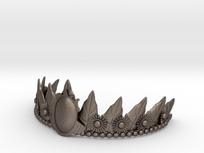 FLEURISSANT - Diadem in Polished Bronzed Silver Steel