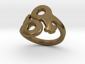 Saffo Ring 16 – Italian Size 16 in Natural Bronze
