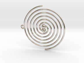 Inspiral in Rhodium Plated Brass