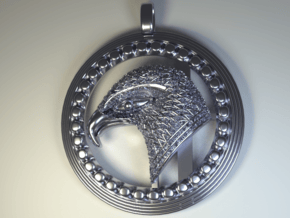 Eagle . The Thunder Bird. in Polished Silver