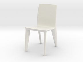 1:24 Dagger Chair 4 (Not Full Size) in White Natural Versatile Plastic