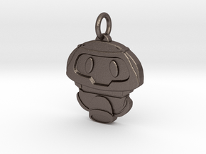 Overwatch Mei Snowball Pendant in Polished Bronzed Silver Steel