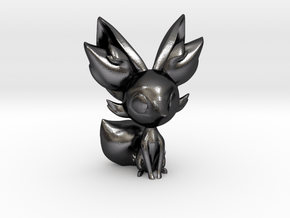 Fennekin in Polished and Bronzed Black Steel