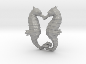 'Hippocampus Love' (Seahorse) LOVE Pendant, Charm in Aluminum