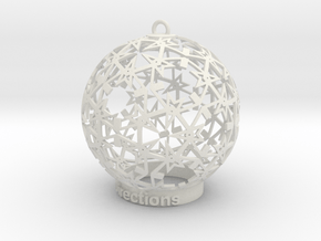 Directions Ornament for lighting in White Natural Versatile Plastic