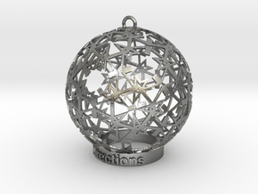 Directions Ornament for lighting in Natural Silver