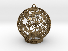Directions Ornament for lighting in Natural Bronze