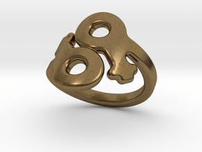 Saffo Ring 17 – Italian Size 17 in Natural Bronze