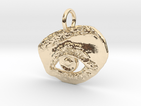 EyeKnow Pendant in 14K Yellow Gold