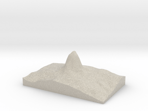 Model of Devils Tower in Natural Sandstone
