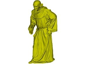 1/35 scale Catholic priest monk figure B in Tan Fine Detail Plastic