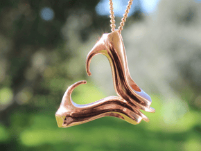 Shoe Lovers' Pendant in 14k Rose Gold Plated Brass