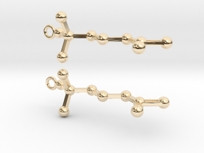 Acetylcholine in 14k Gold Plated Brass
