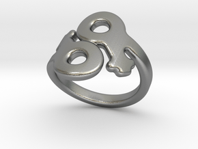 Saffo Ring 19 – Italian Size 19 in Natural Silver