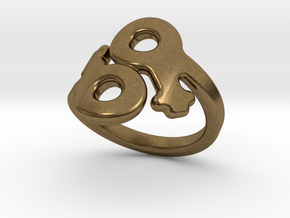 Saffo Ring 20 – Italian Size 20 in Natural Bronze