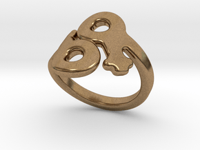 Saffo Ring 26 – Italian Size 26 in Natural Brass
