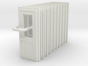 Door Type 3  X 10 Scale HO in White Natural Versatile Plastic