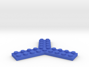 Trilego-flat-2x5 in Blue Processed Versatile Plastic