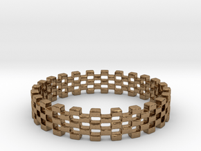 Continum Ring (US Size-7)  in Natural Brass: 7 / 54