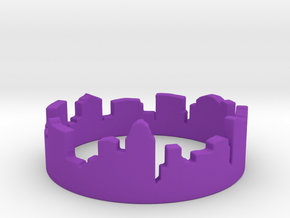 Columbus Night Ohio Ring (Size-5) in Purple Processed Versatile Plastic: 5 / 49