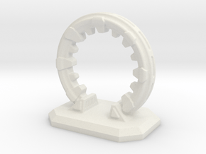 6mm Scale Portal - Space Gate in White Natural Versatile Plastic