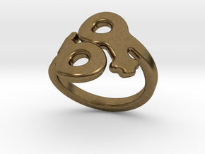 Saffo Ring 27 – Italian Size 27 in Natural Bronze