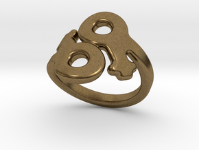 Saffo Ring 28 – Italian Size 28 in Natural Bronze