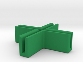 Catacombs (3rd Ed) barrier supports - Corner in Green Processed Versatile Plastic