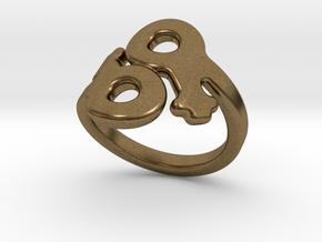 Saffo Ring 29 – Italian Size 29 in Natural Bronze