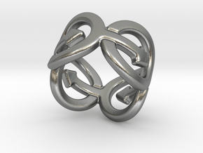 Coming Out Ring 14 – Italian Size 14 in Natural Silver