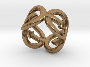 Coming Out Ring 14 – Italian Size 14 in Natural Brass