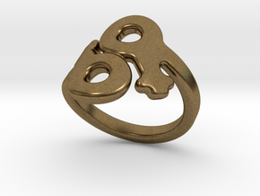 Saffo Ring 31 – Italian Size 31 in Natural Bronze