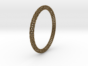 Hex Ring Bangle in Natural Bronze